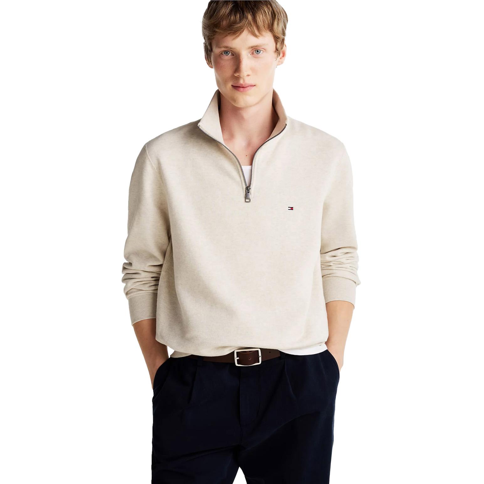 Tommy Hilfiger Quarter-Zip Mock Turtleneck Sweatshirt