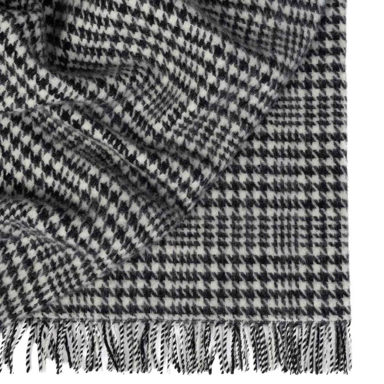 Weave Home Helmsdale Houndstooth Check Wool Blanket