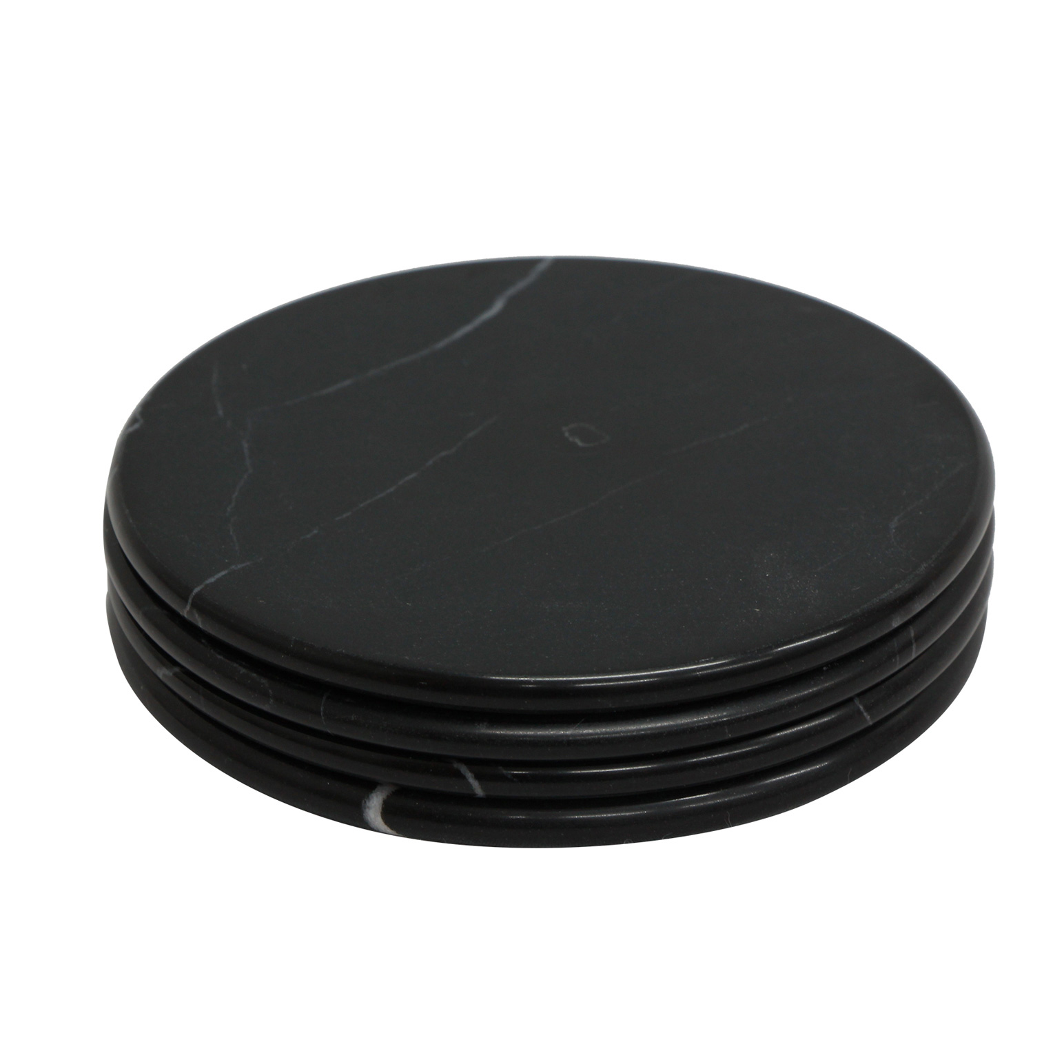 French Country Malmo Coasters Black (4PC)