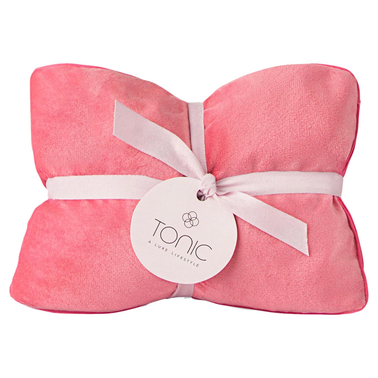 Tonic Luxe Velvet Heat Pillow Coral