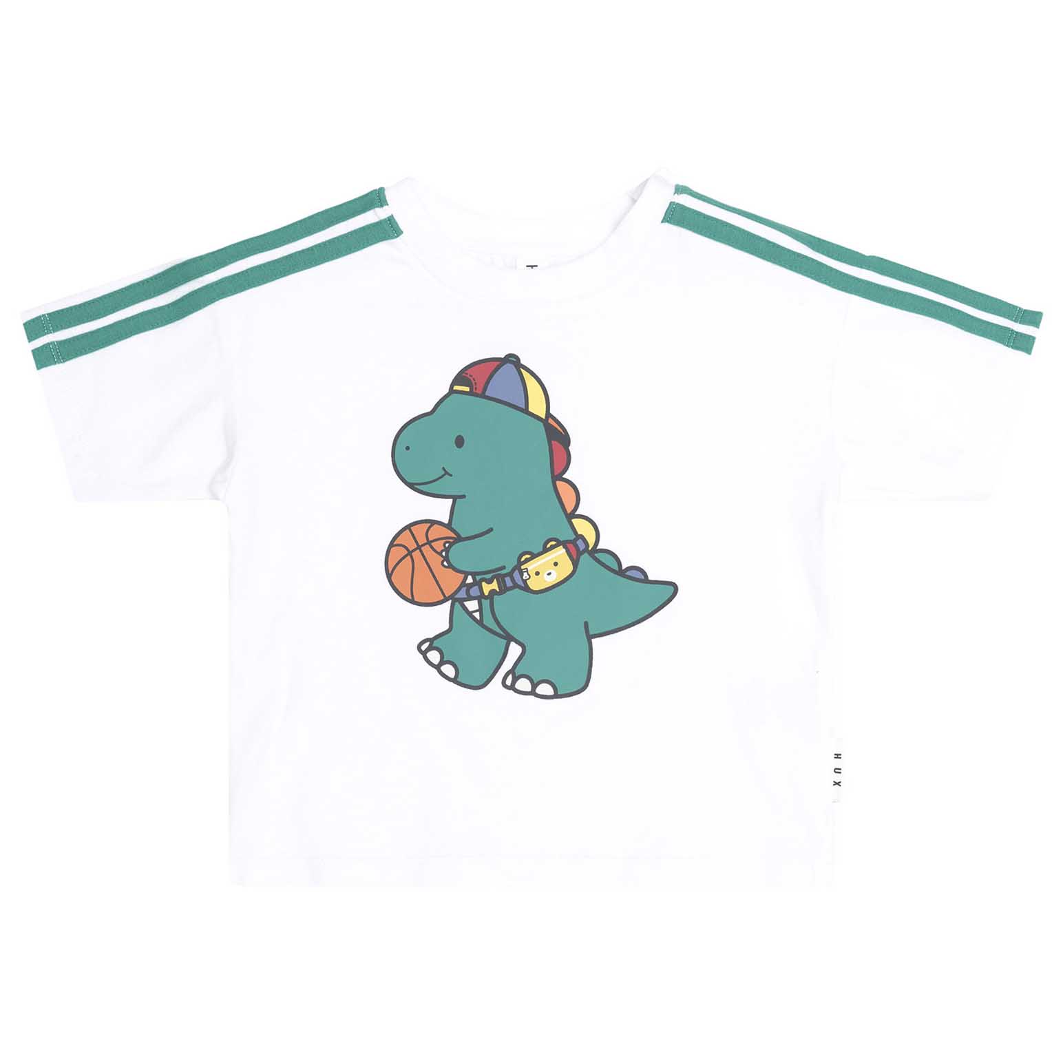 Huxbaby Baller Dino Sporty Stripe Tee 3-5Y