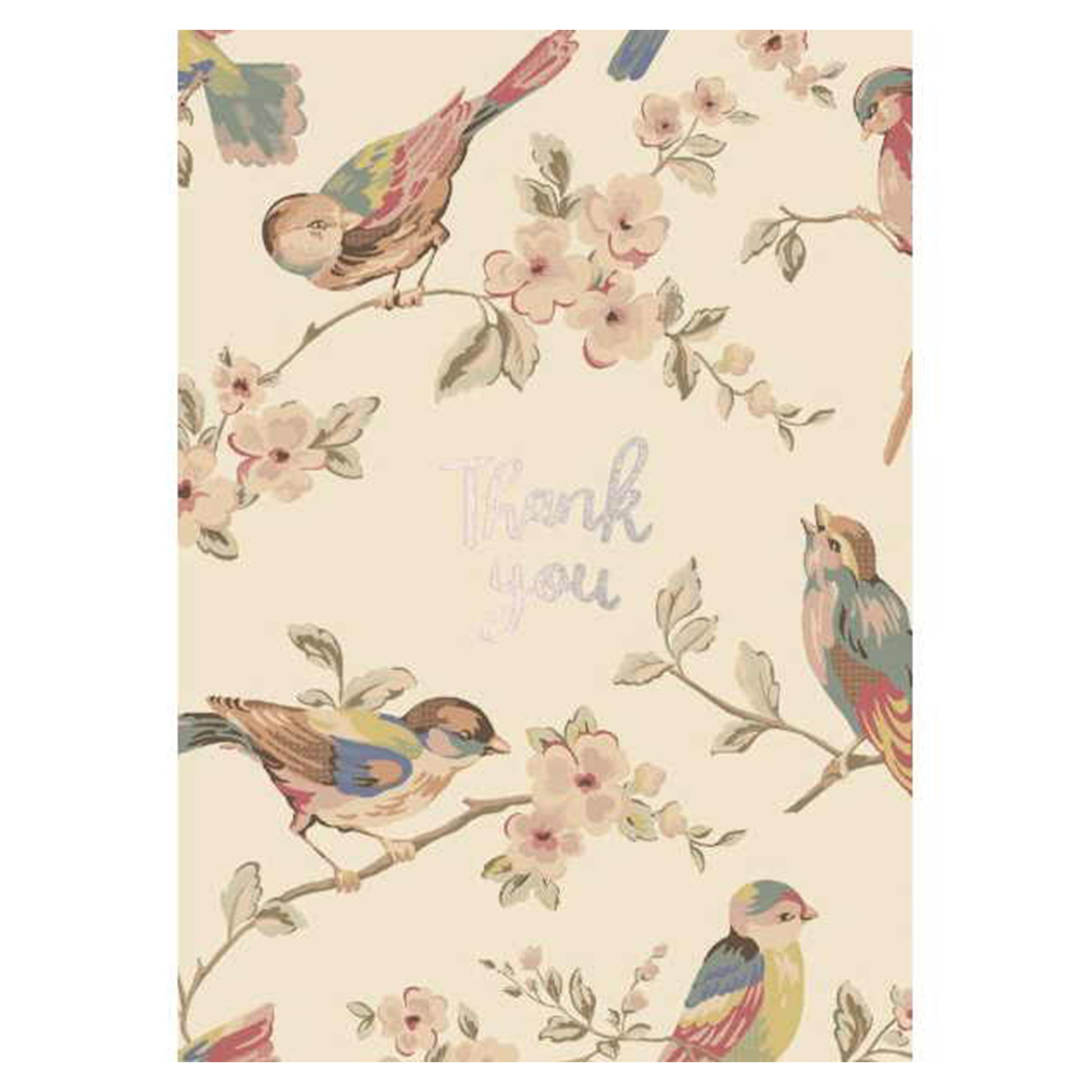 Thank You Birds Foil Card