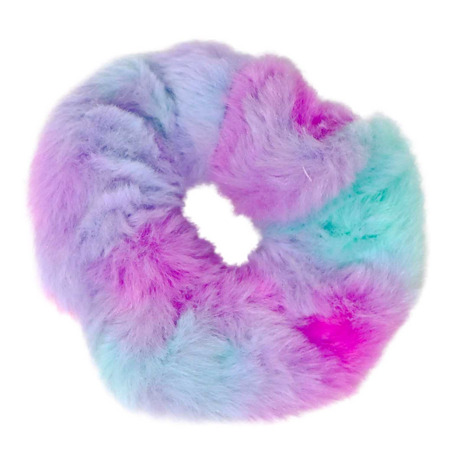 Pink Poppy Fluffy Scrunchie