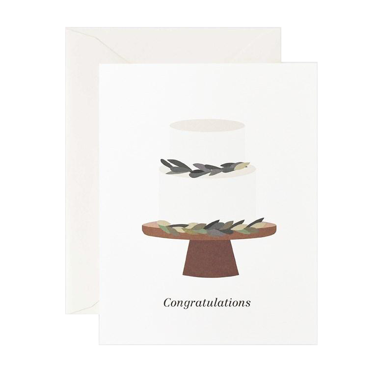 Father Rabbit Stationery Wedding Cake Congratulations Card