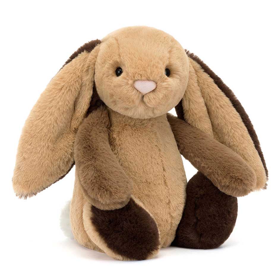 Jellycat Bashful Patchwork Brown Bunny Original