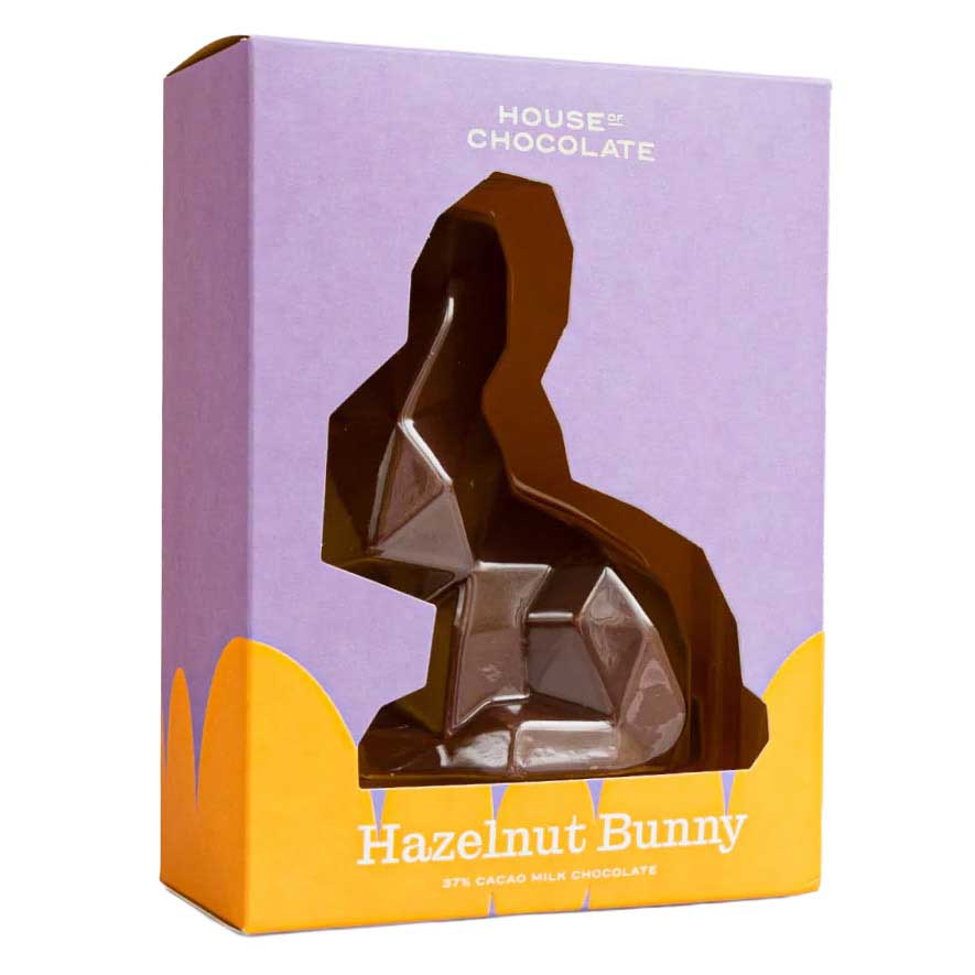 House of Chocolate Hazelnut Milk Chocolate Easter Bunny 80g