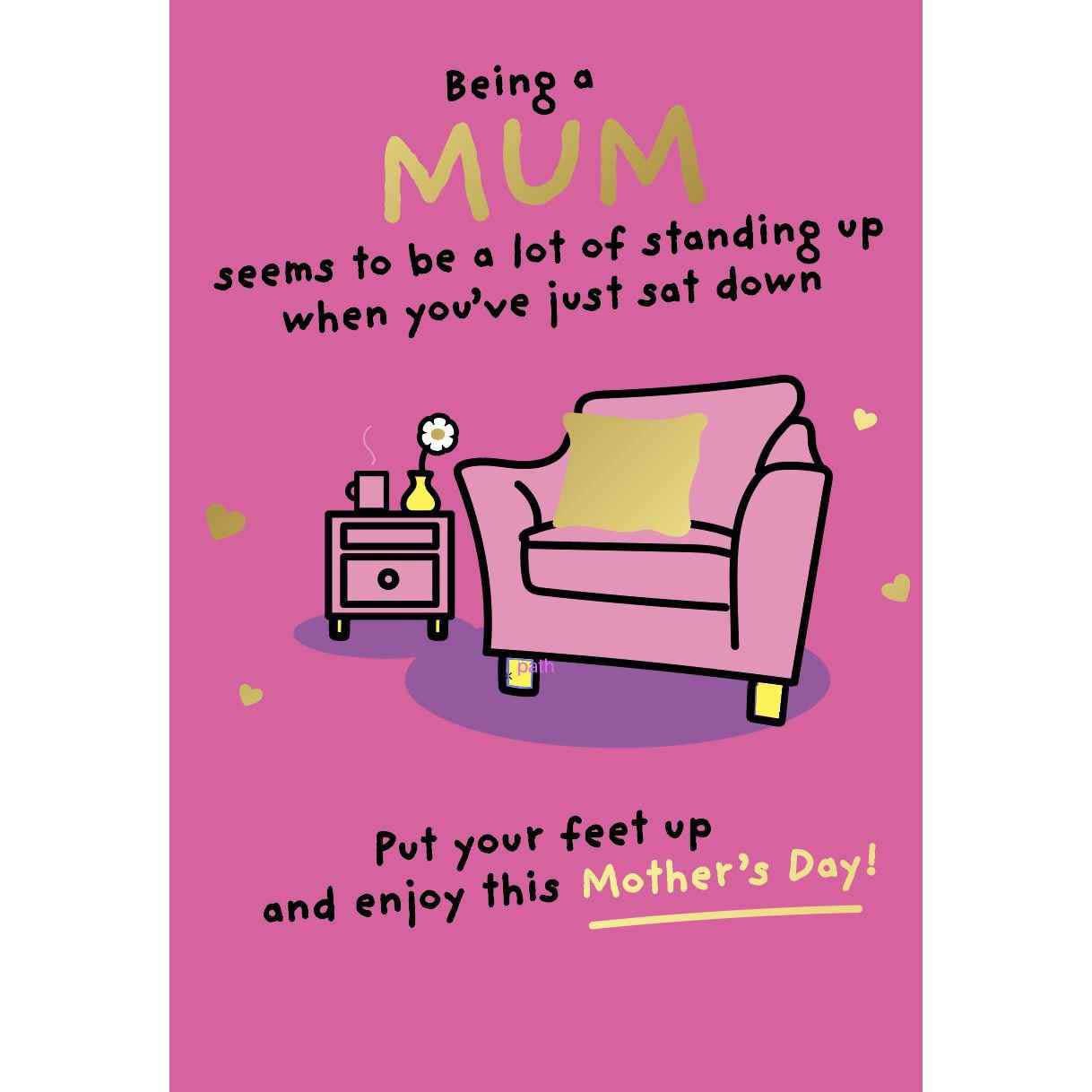 Image Gallery Mum Lounge Chair Mother's Day Card