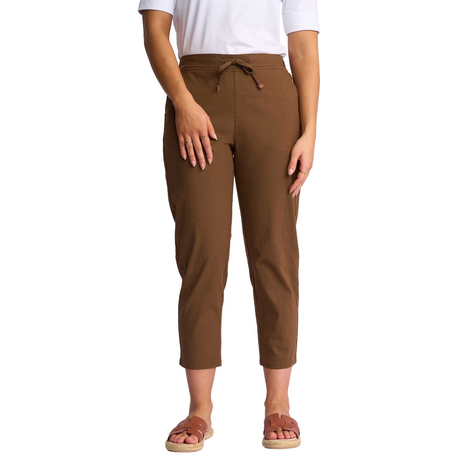 Vassalli 7/8 Length Skinny Leg Elastic Waist Pant