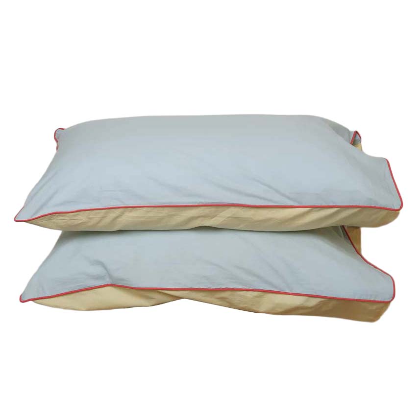 Home Lab 100% Stonewashed Cotton Reversible Pillowcase Pair