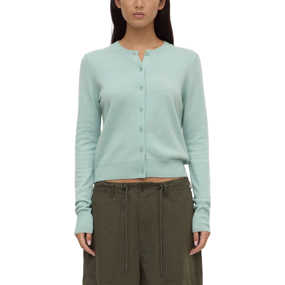 Assembly Label Benny Knit Cardigan Mint