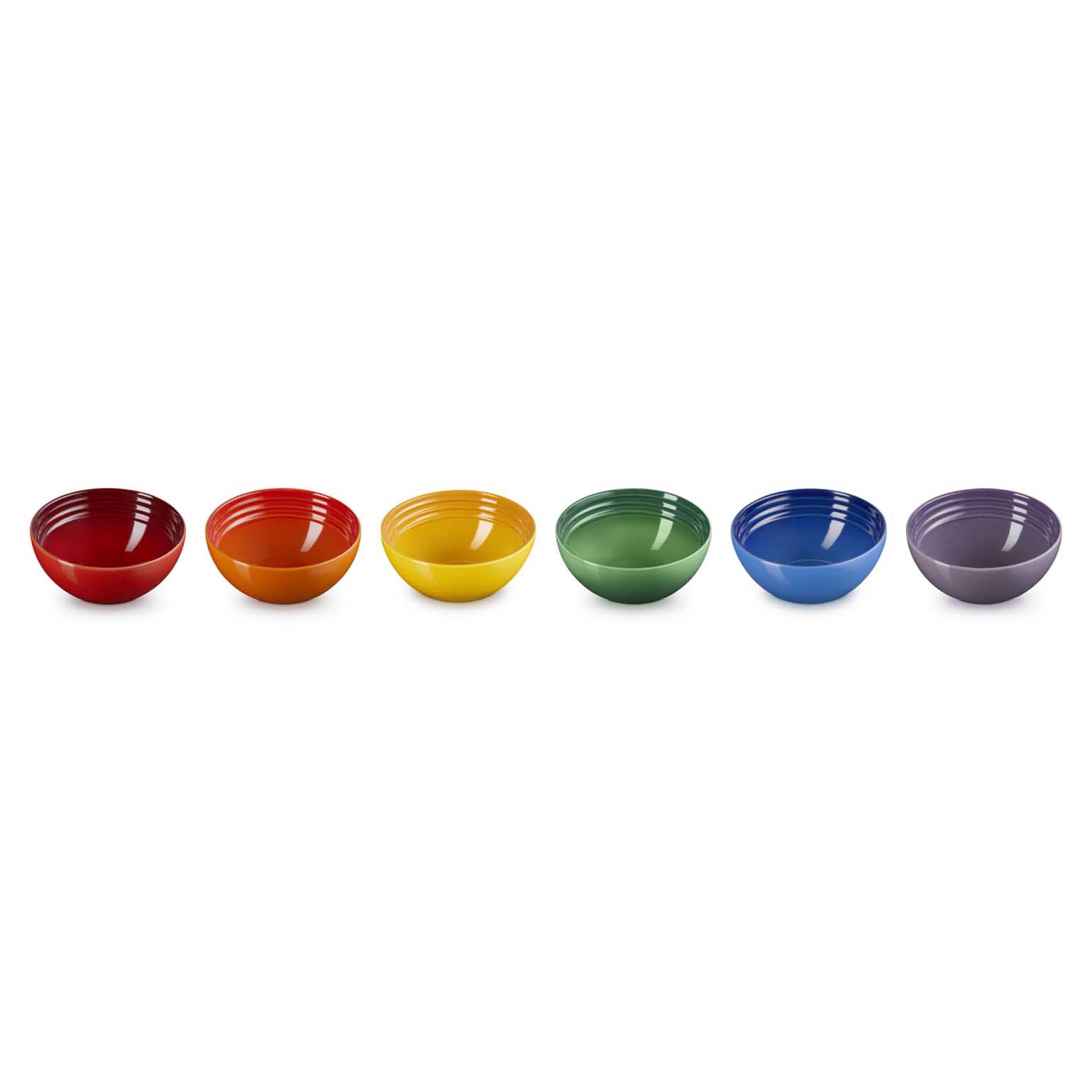Le Creuset Rainbow Snack Bowls Set Of 6