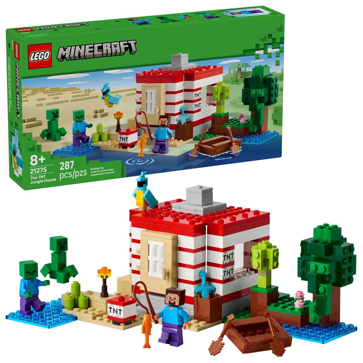 Lego Minecraft The TNT Jungle House