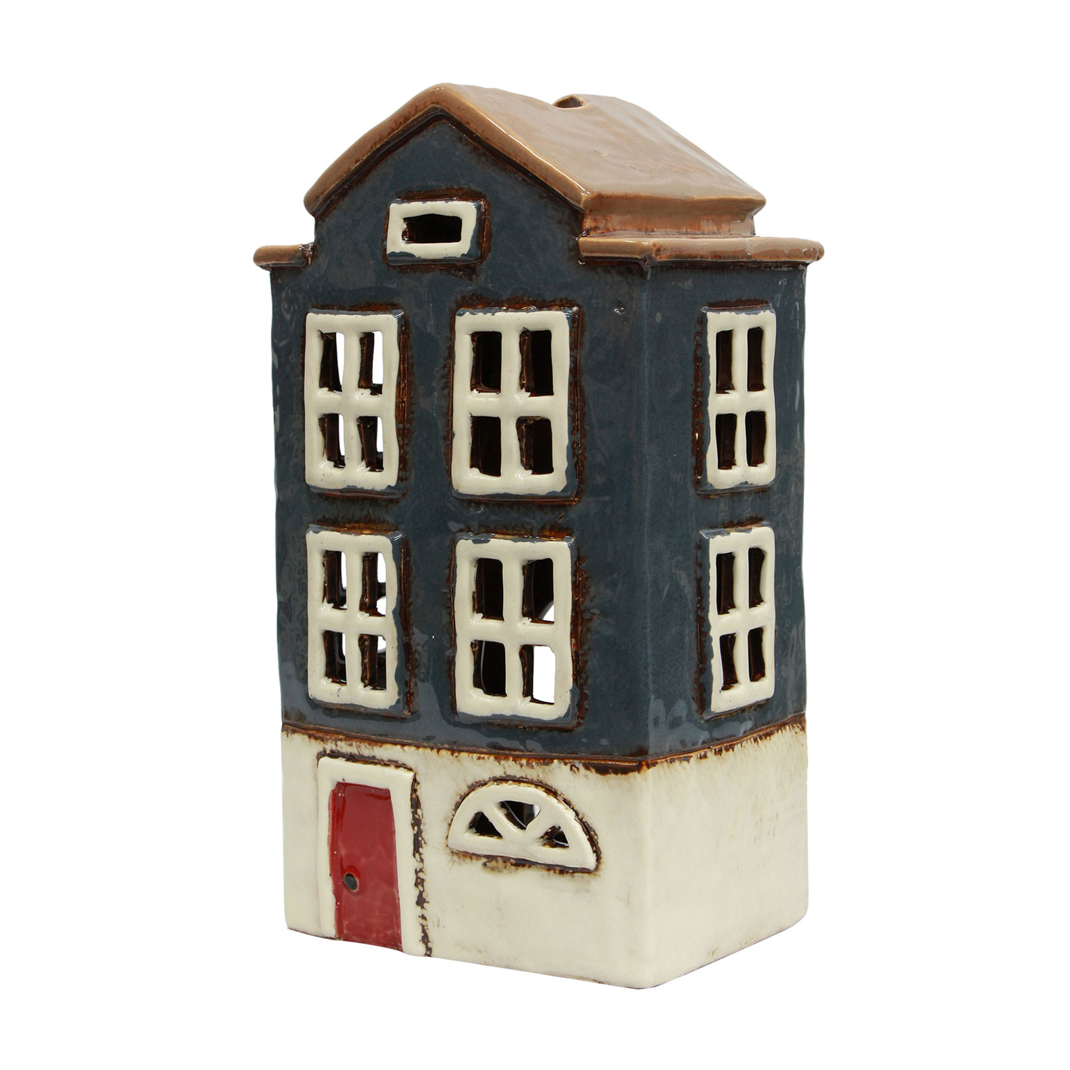 French Country Alsace Tea Light House Nordic Navy