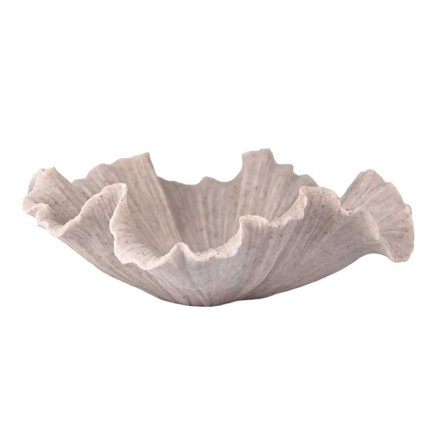 French Country Shell Bowl Ribbed
