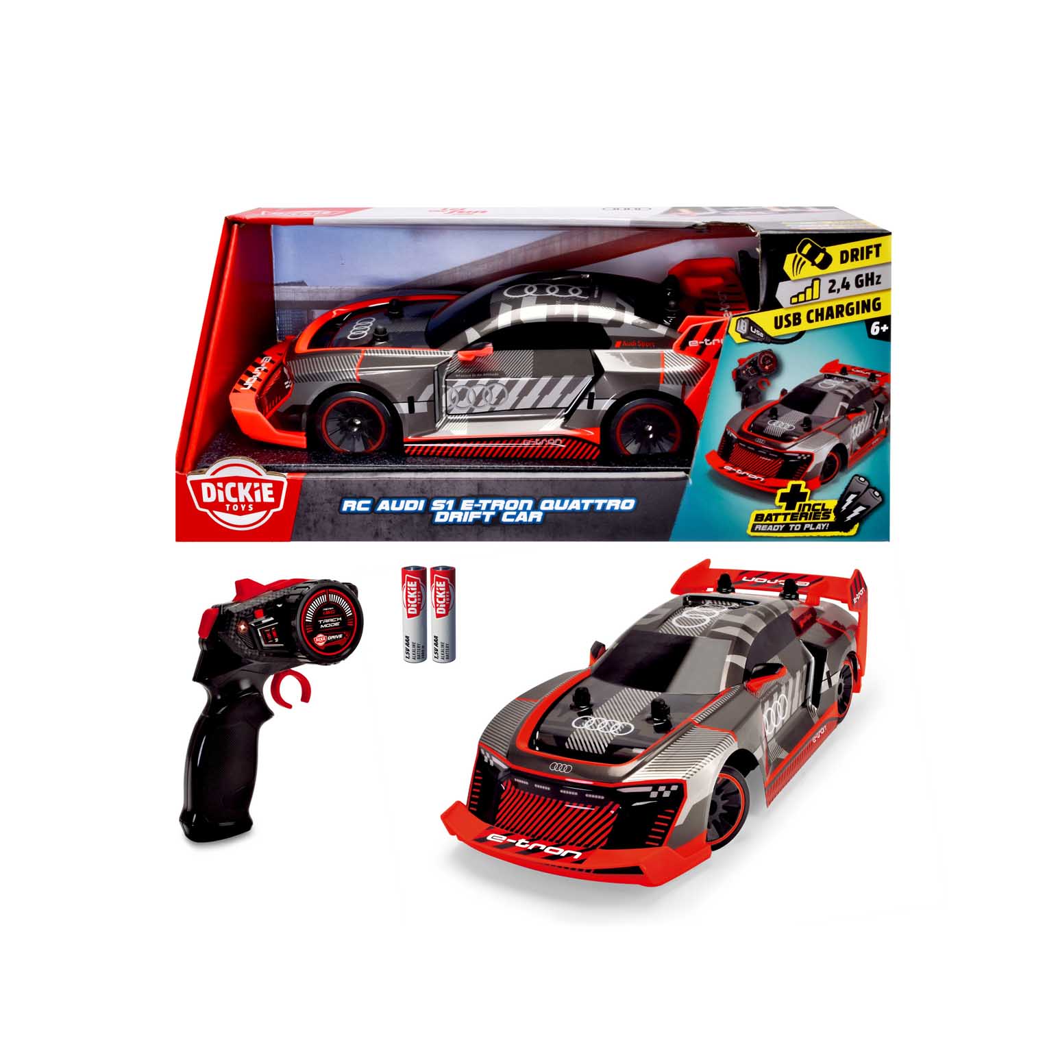 Dickie Toys Rc Audi S1 E-Tron Quattro Drift Car