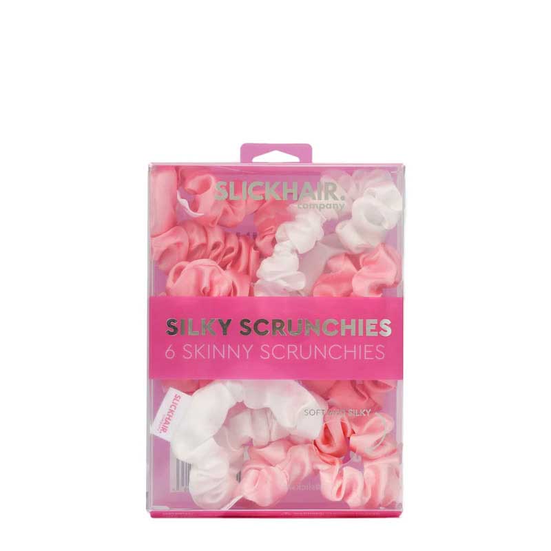 Slick Hair Co. Skinny Silky Scrunchies Set 6-Pieces