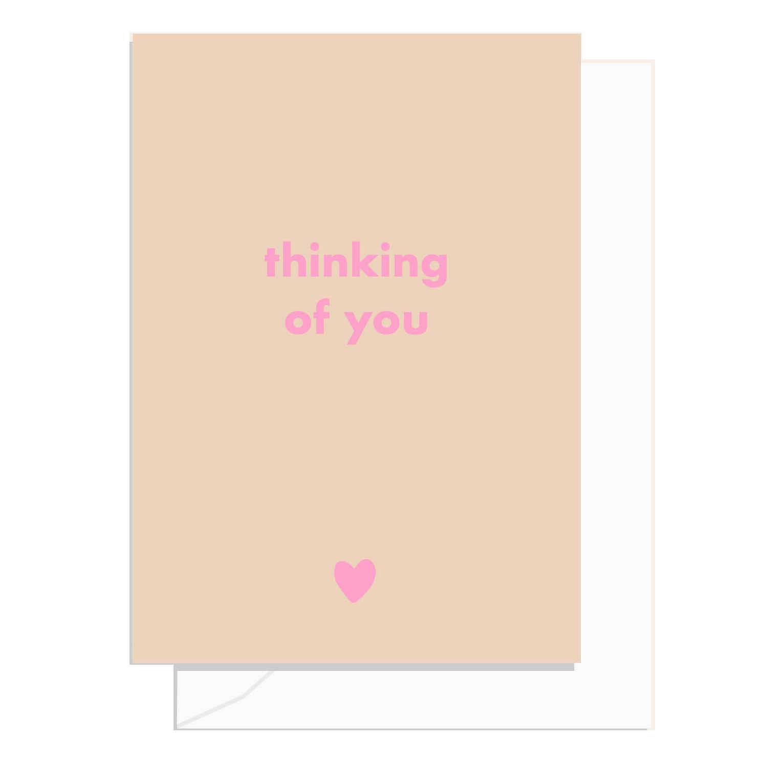 Elm Paper Thinking of You Heart Card