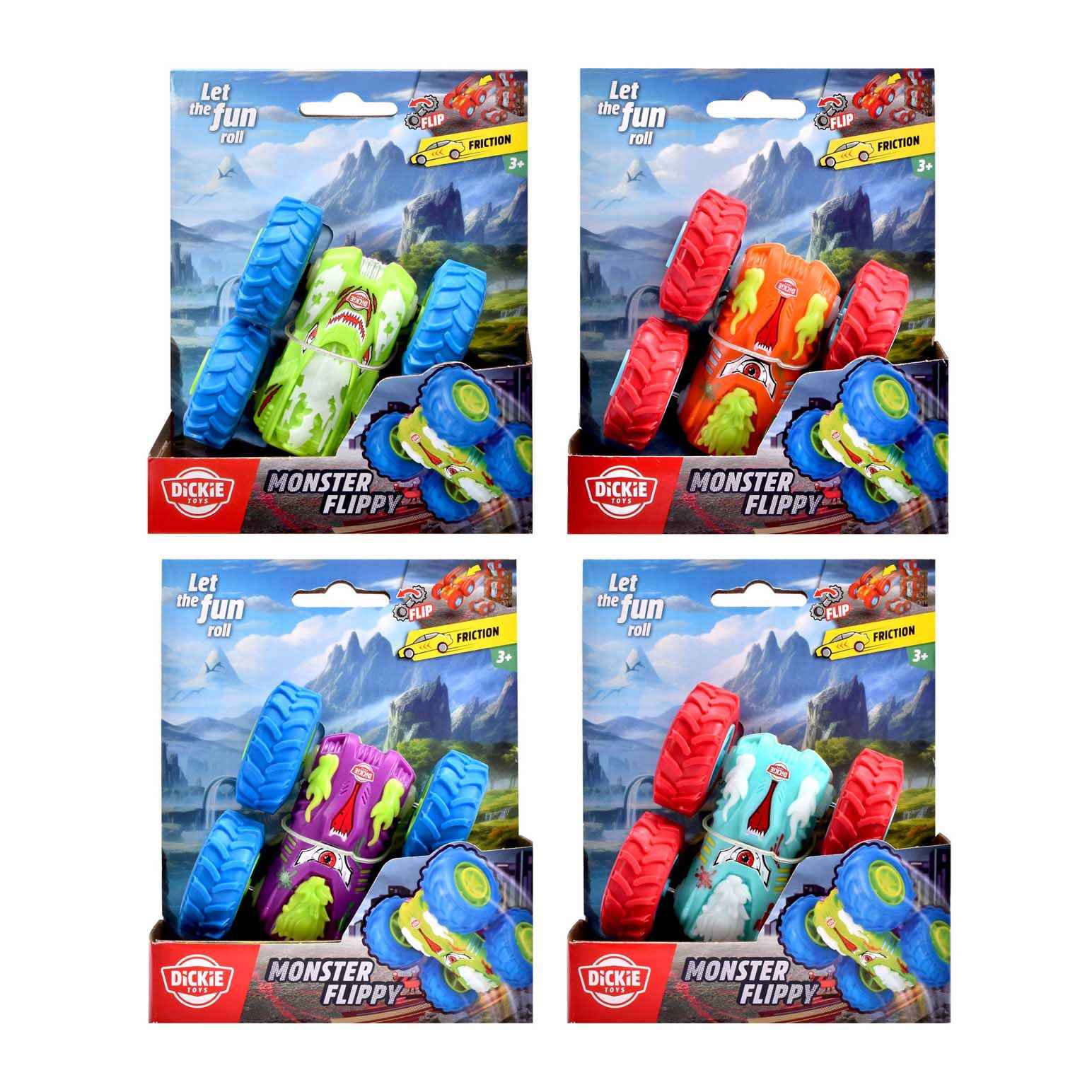 Dickie Monster Flippy - 4 Assorted Colours