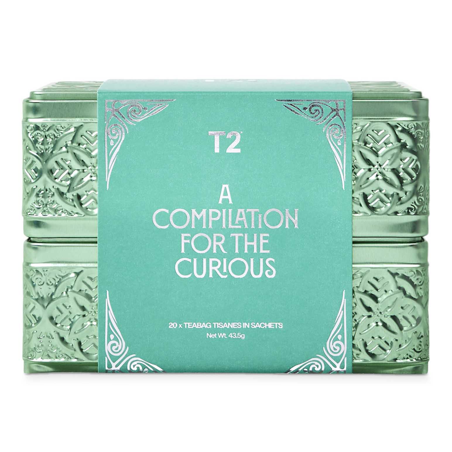 T2 A Compilation for the Curious 20 Tea Bag Tin