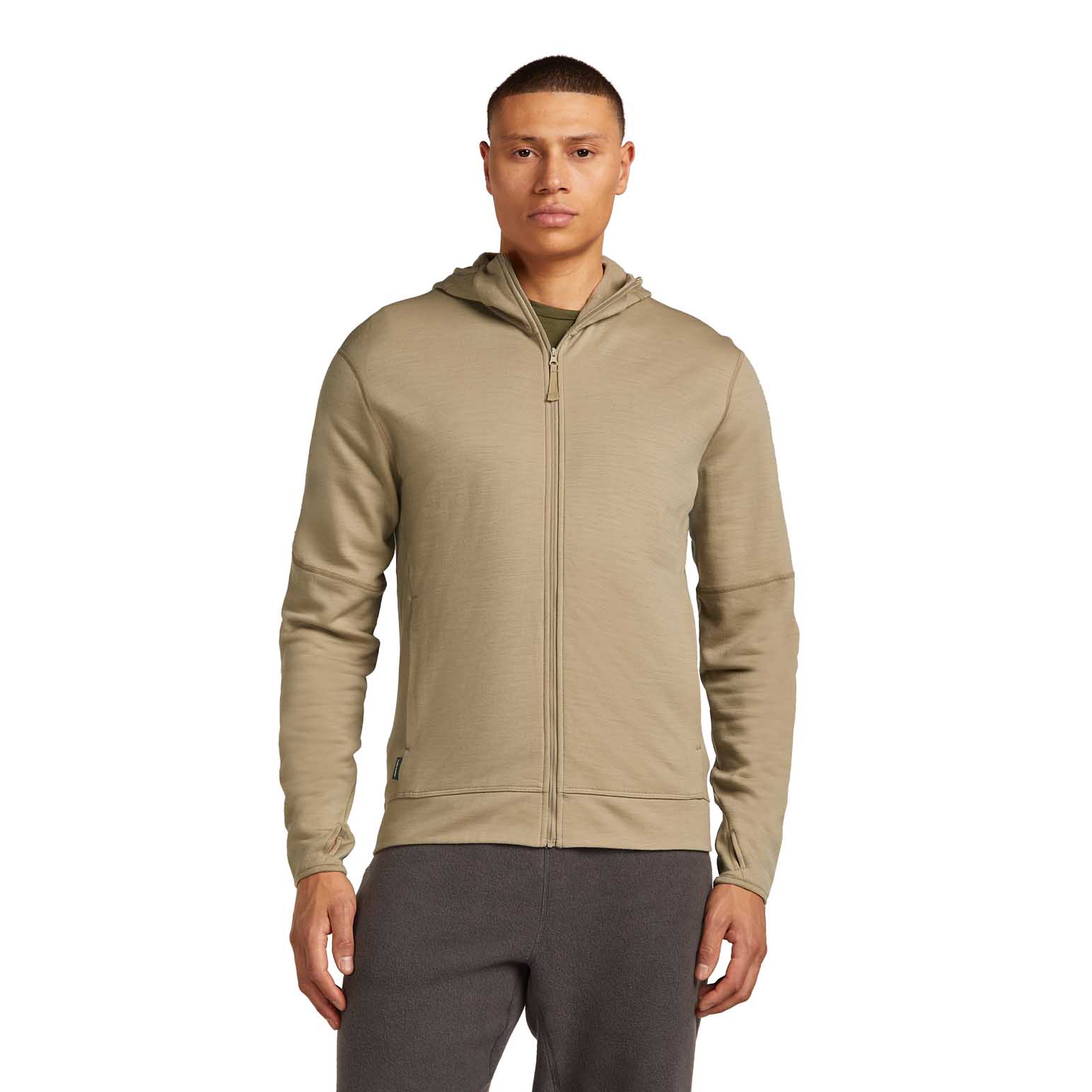 Icebreaker M Merino 360 RealFleece Elemental LS Zip Hood