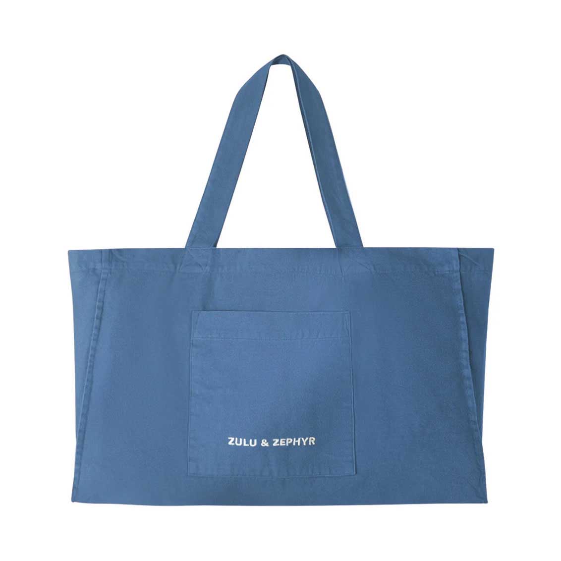Zulu & Zephyr Denim Cotton Canvas Tote Bag
