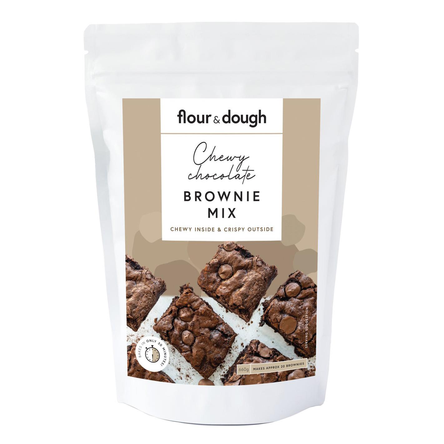 Flour & Dough Chewy Chocolate Brownie Mix 660g