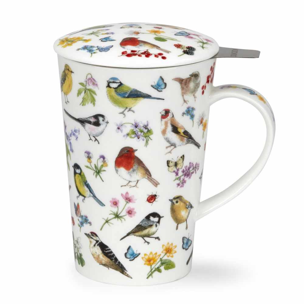 Dunoon Shetland Infuser Set Bird Garden Mug