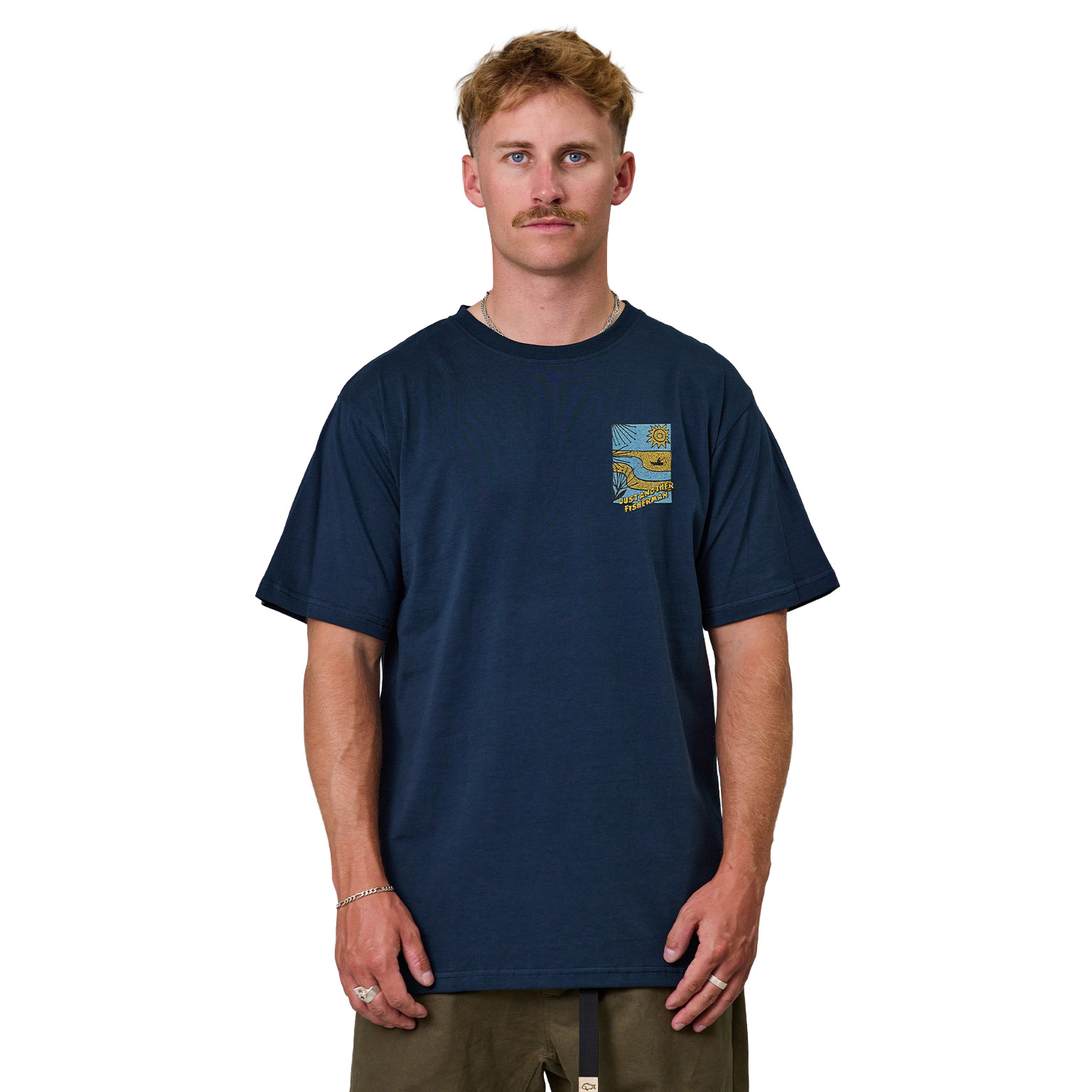 Just Another Fisherman Coastline Sea Tee