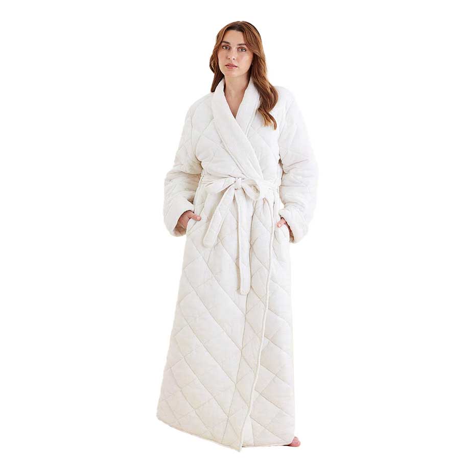 Papinelle Quilted Cotton Maxi Robe