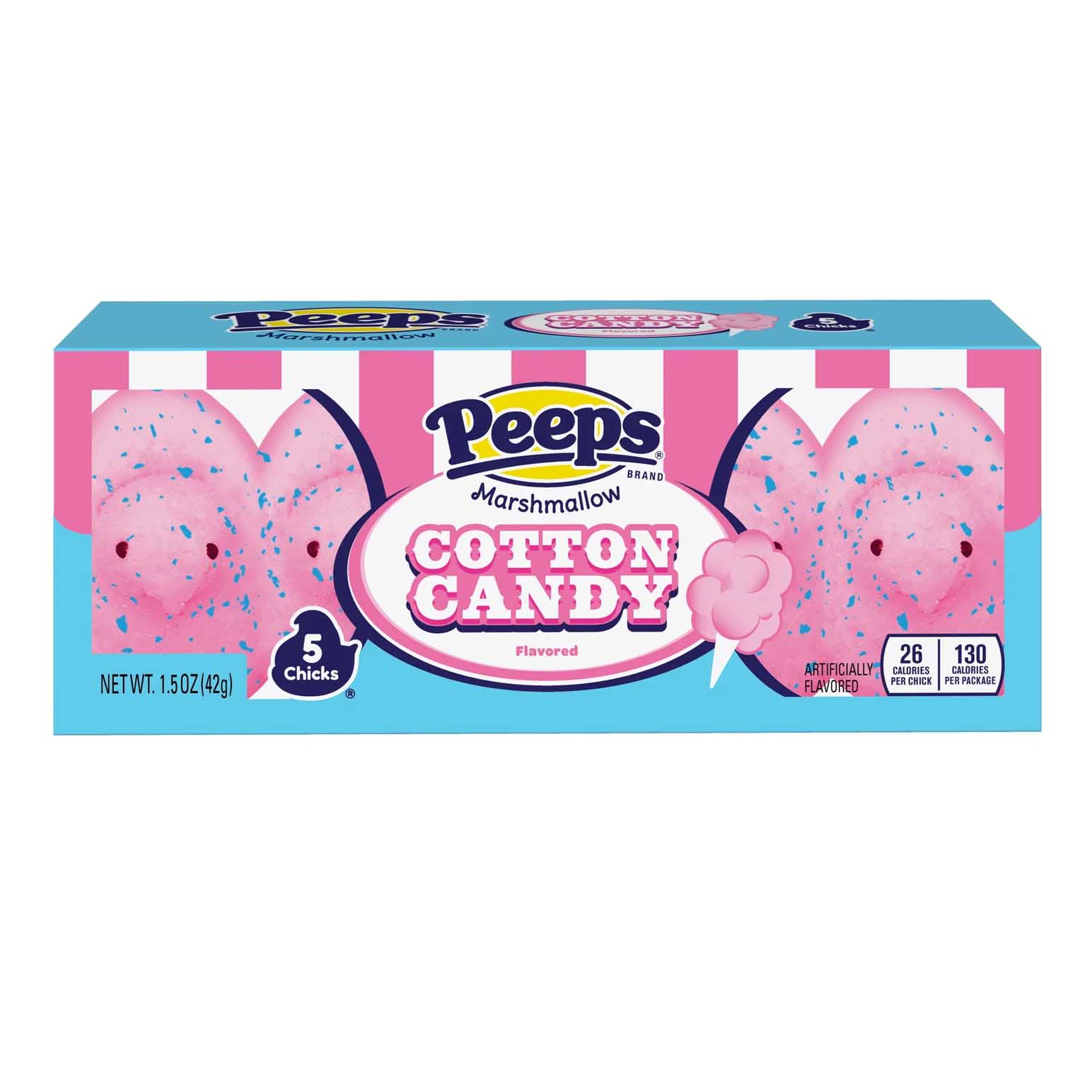 Peeps&reg; 5-Piece Cotton Candy Flavored Marshmallow Chicks