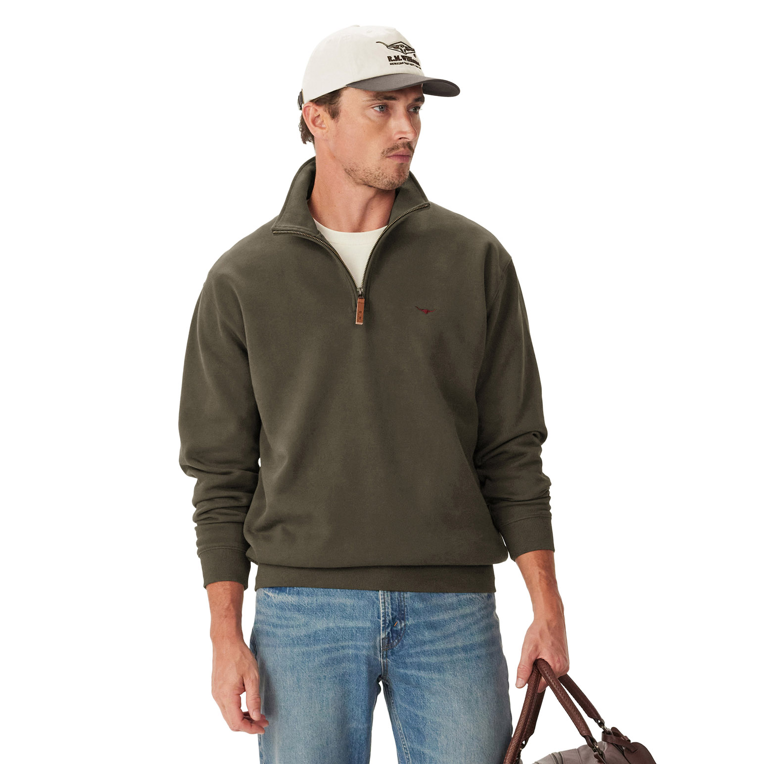R.M. Williams Mulyungarie 1/4 Zip Sweatshirt