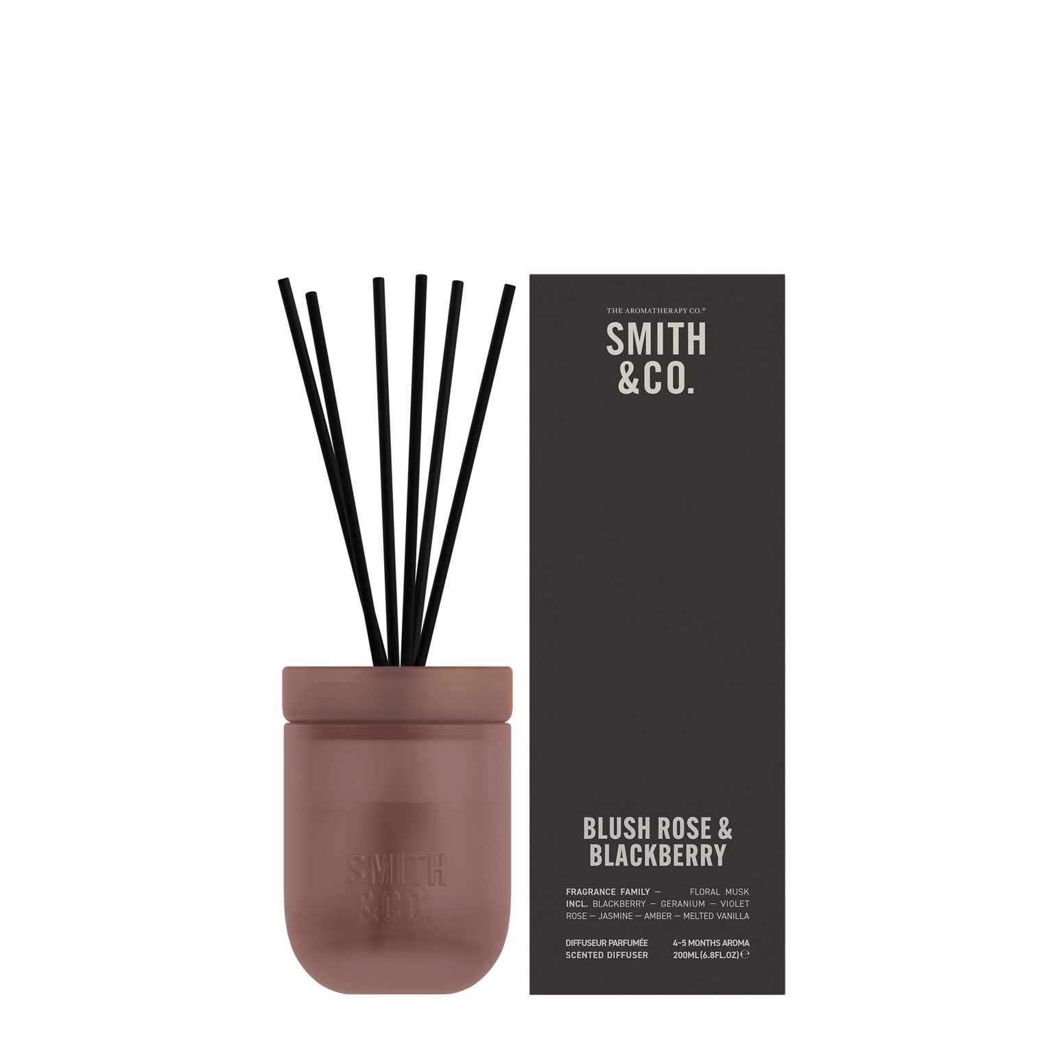 Smith & Co. Diffuser 200ml - Blush Rose & Blackberry
