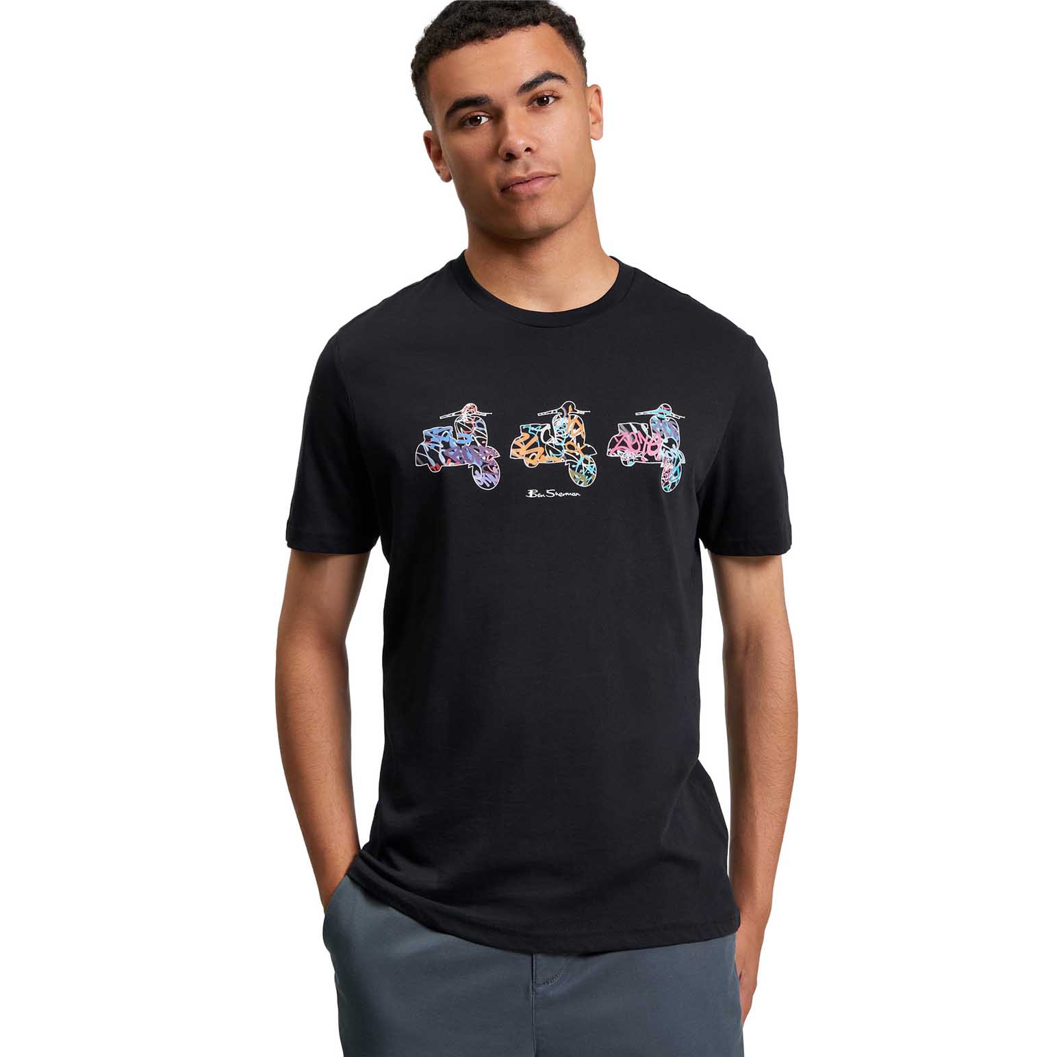 Ben Sherman Scooter Spray Tee