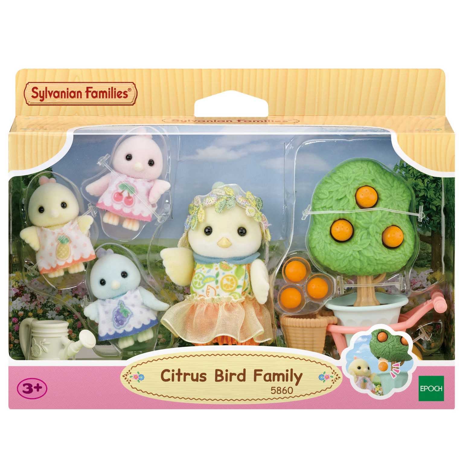 Sylvanian Families Citrus Bird Family