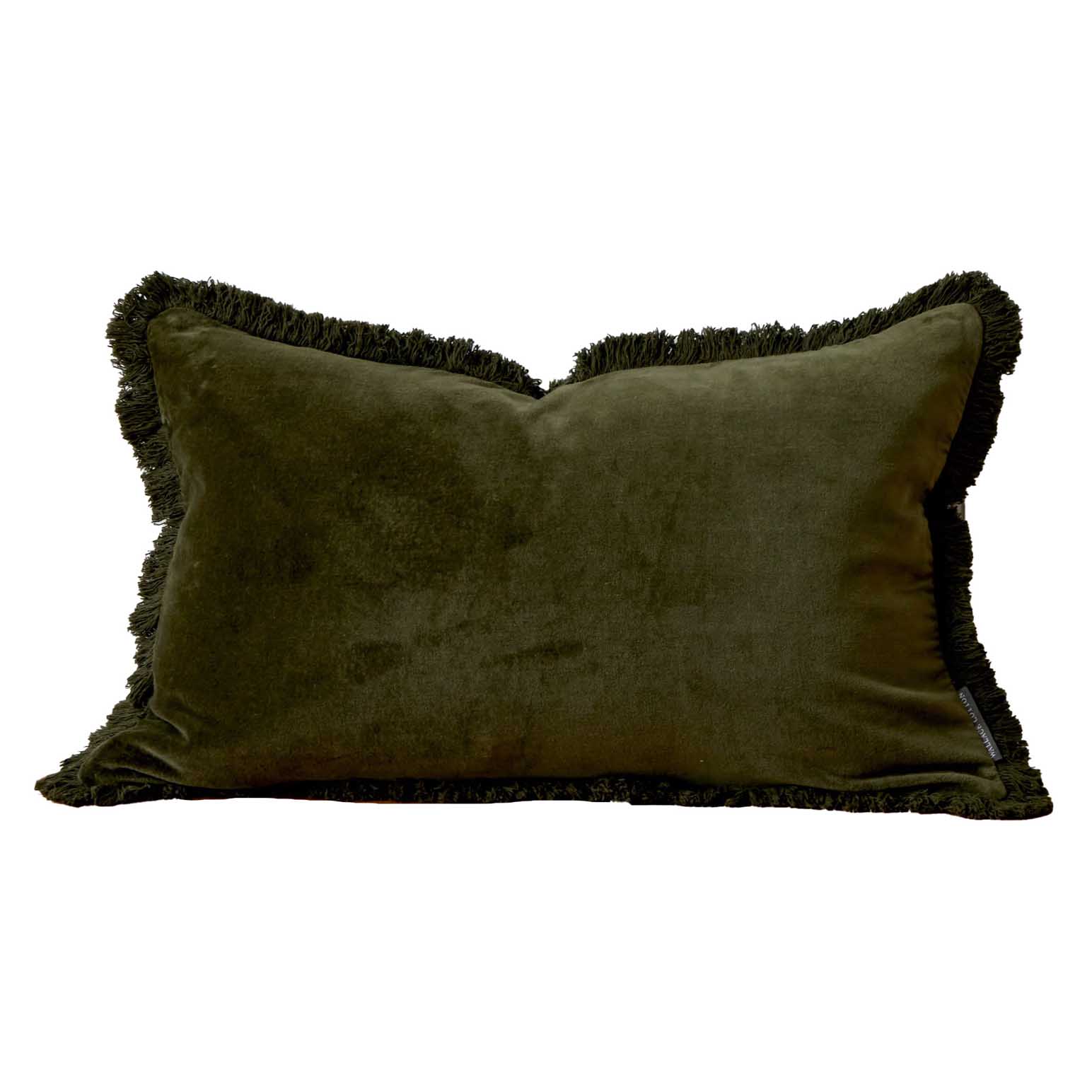 Wallace Cotton Maison Velvet Rectangle Fringed Cushion Cover