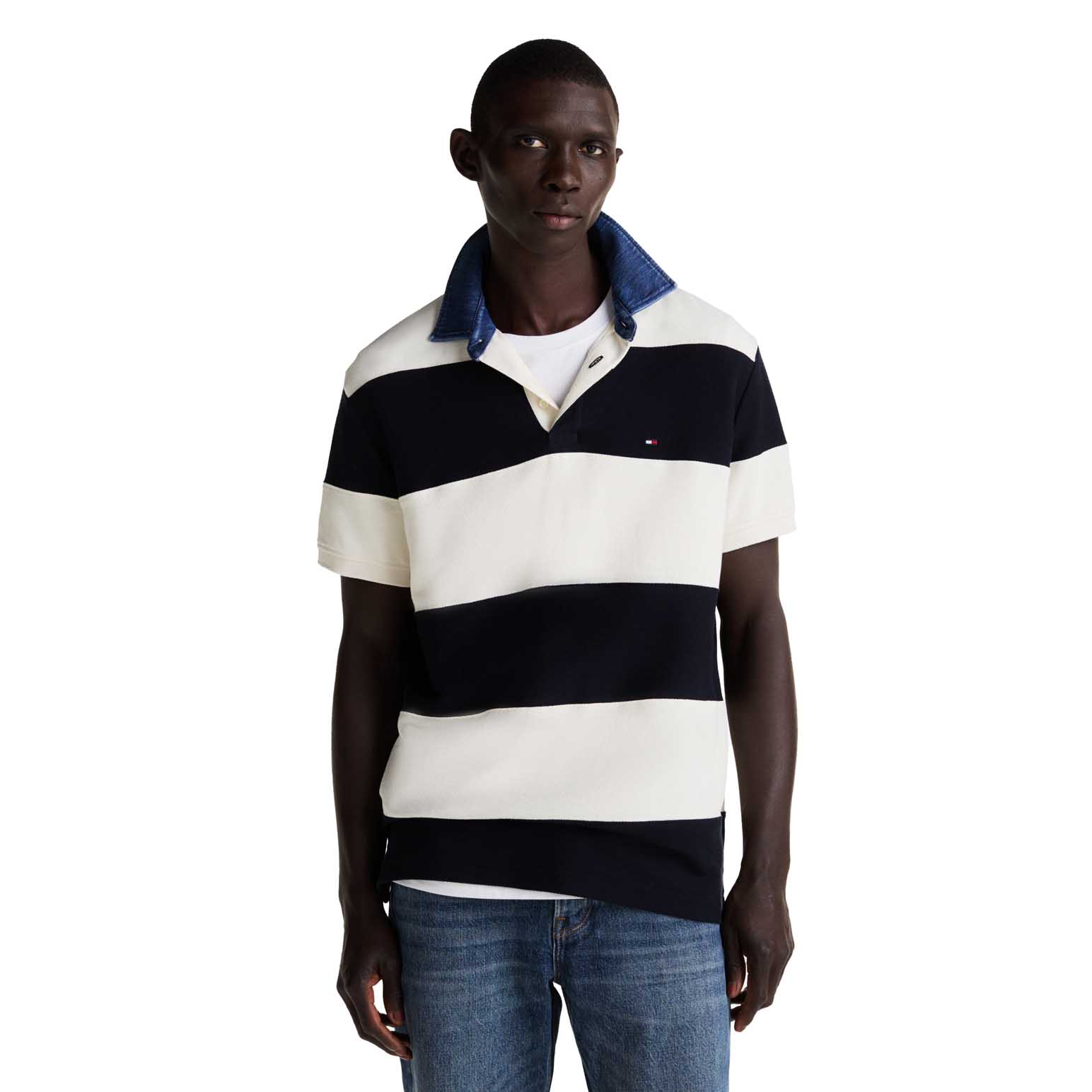 Tommy Hilfiger Rugby Stripe Relaxed Polo
