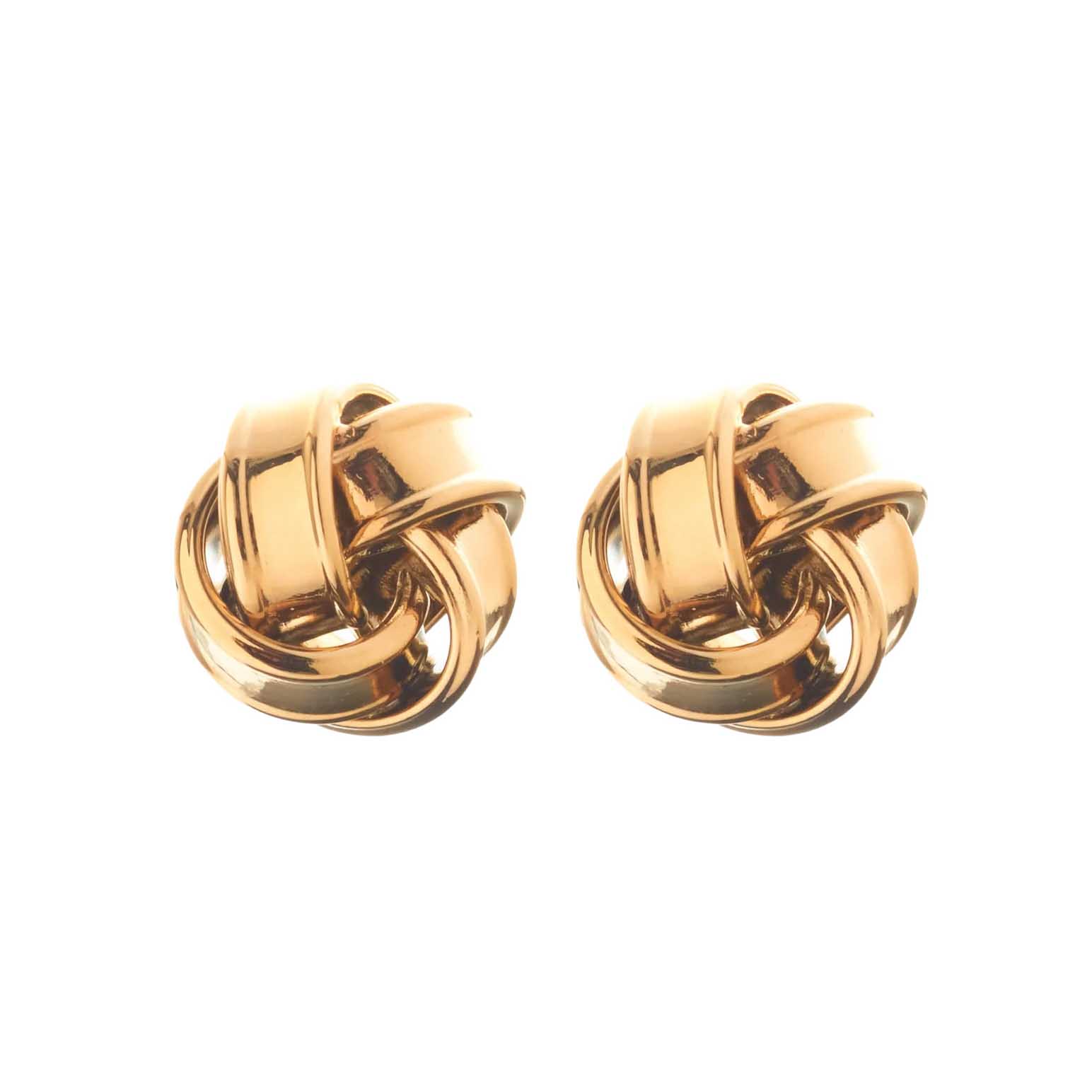 Silk & Steel Knot Earrings