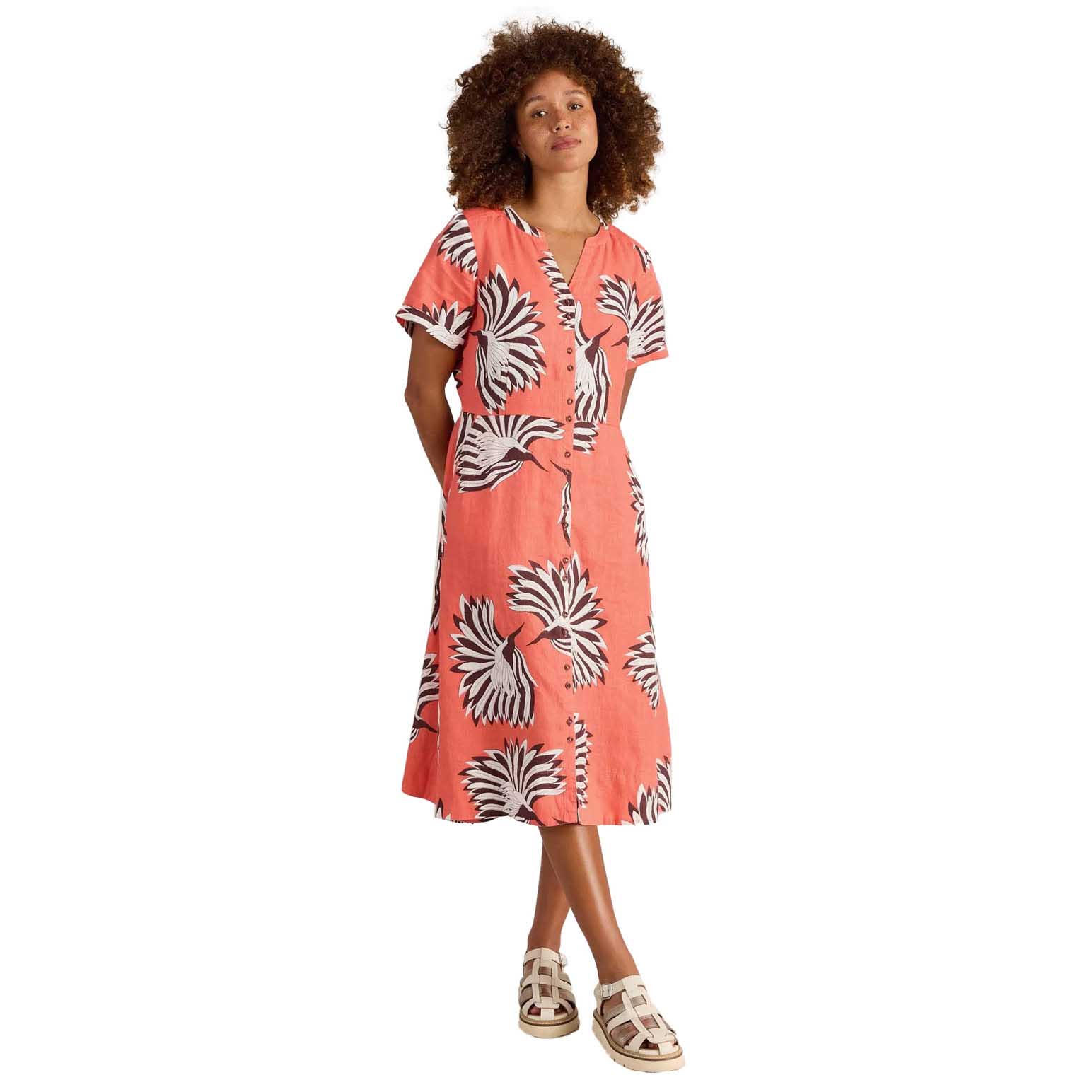 White Stuff Iris Linen Dress