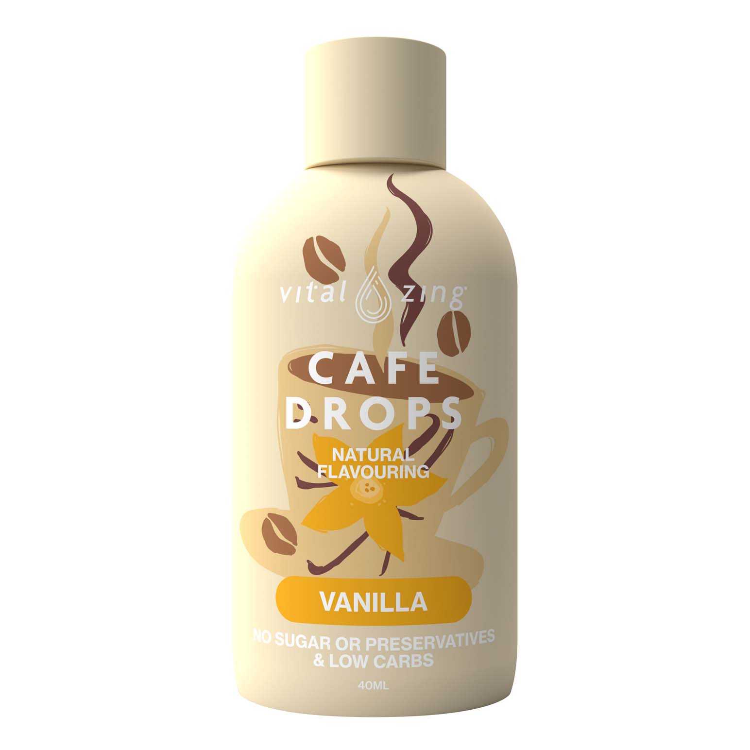 Vital Zing Café Drops Vanilla 40ml