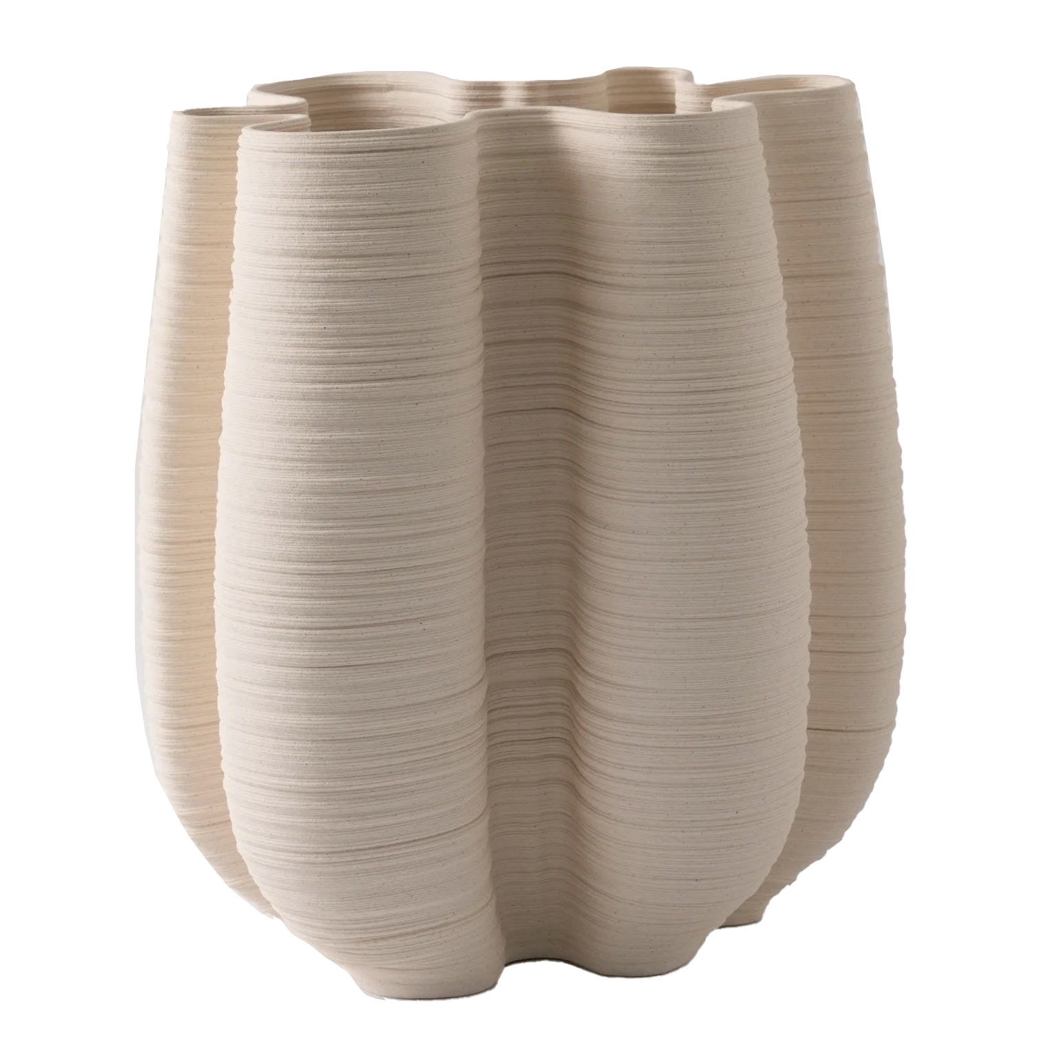 NED Collections Toga Vase Small Off-White