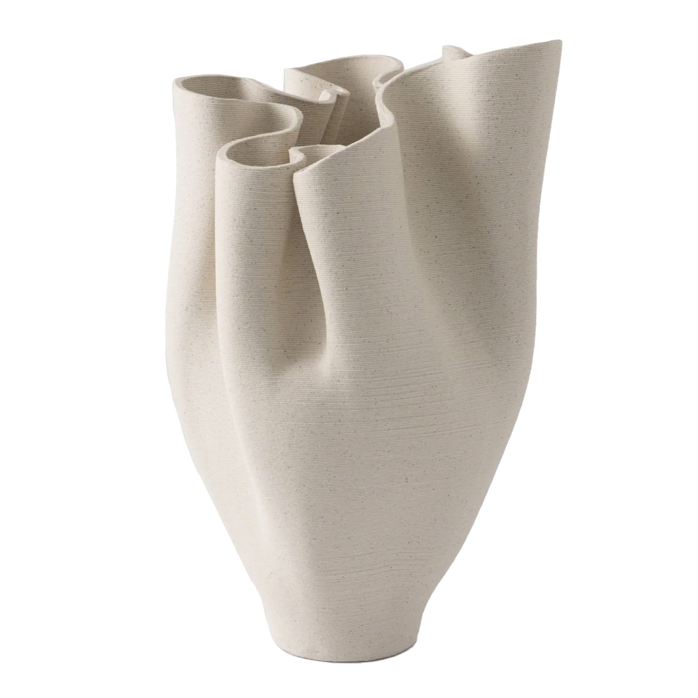 NED Collections Walker Vase Small Off-White