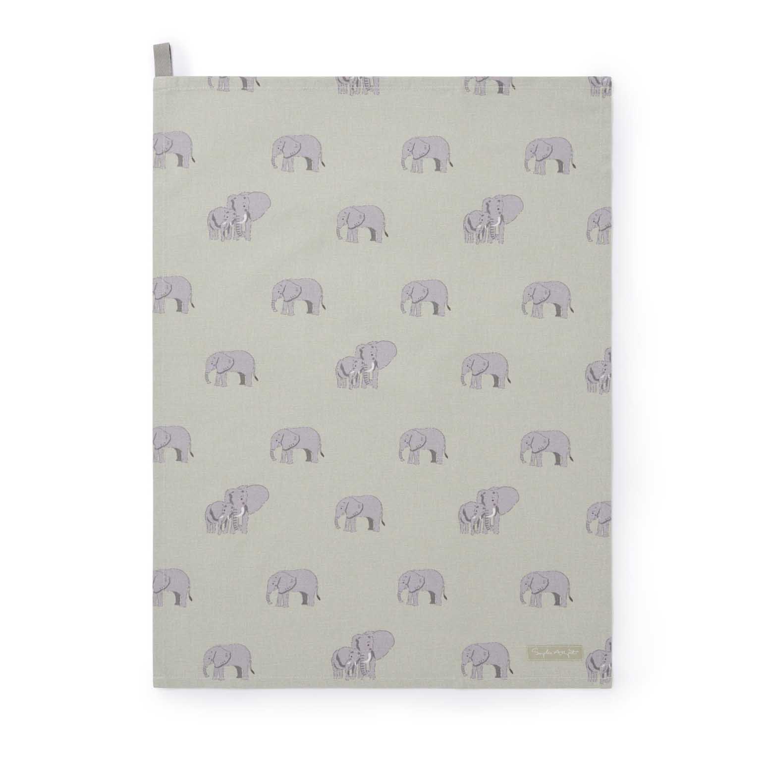 Sophie Allport Tea Towel Elephant 2025