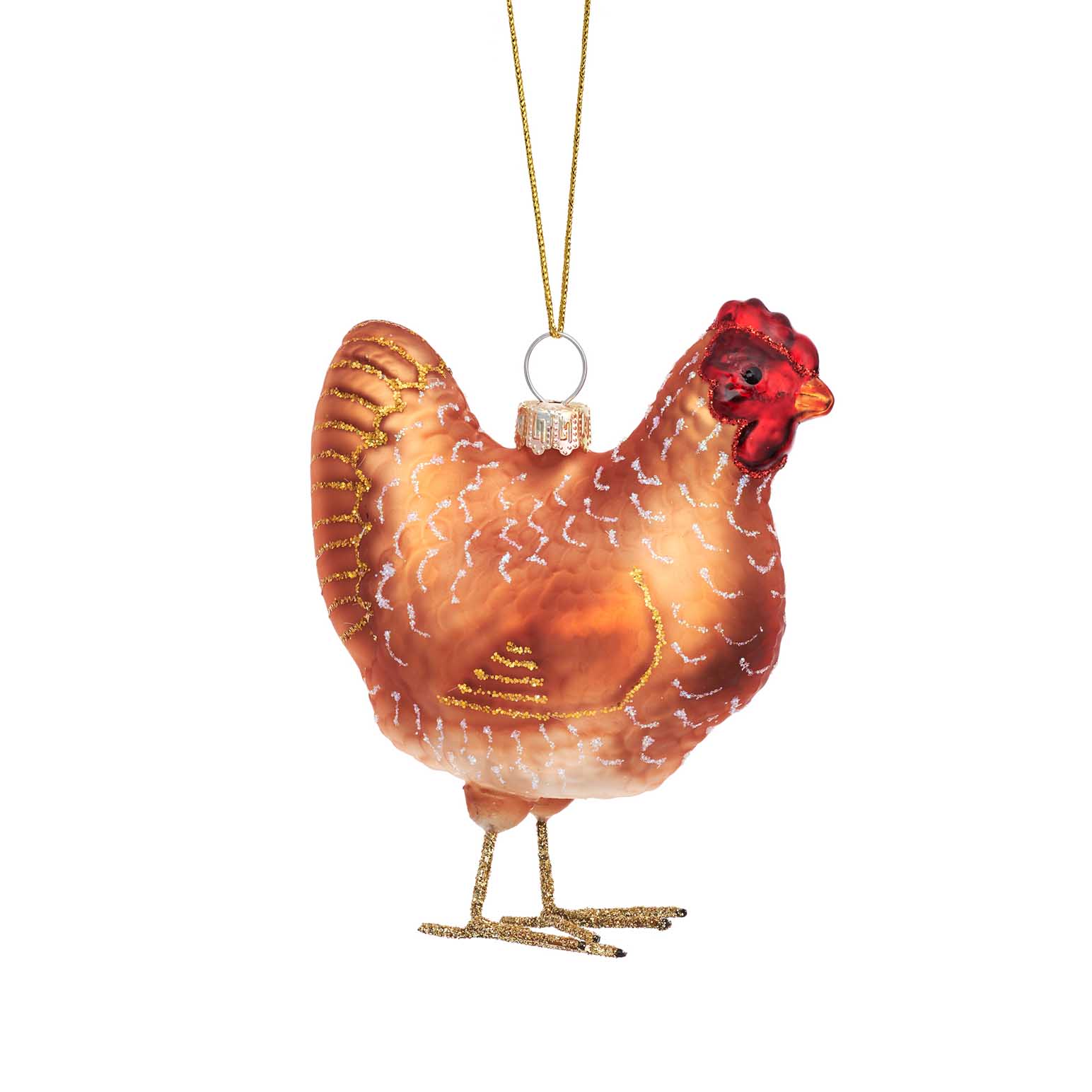 Sass & Belle Chicken Shaped Bauble