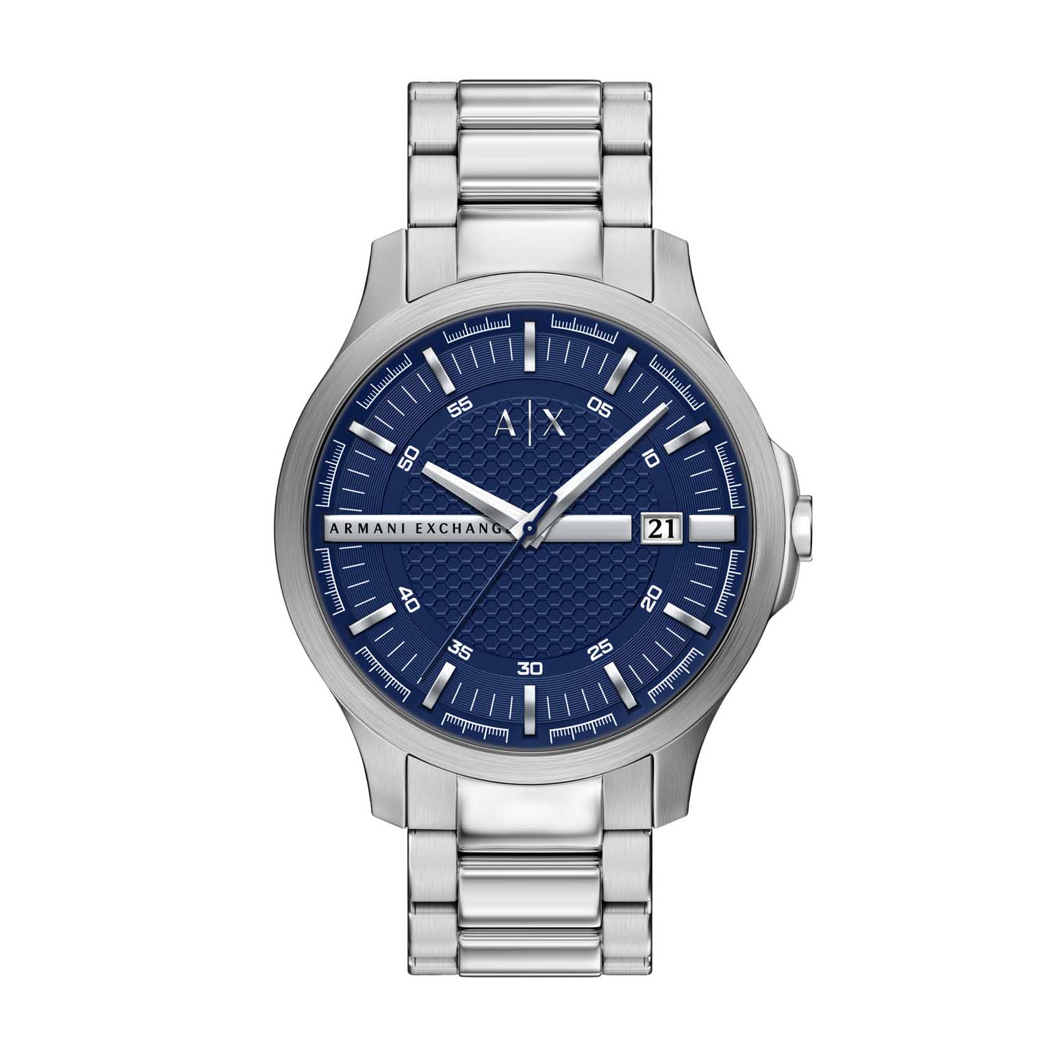 Armani Exchange Three-Hand Date Stainless Steel Watch