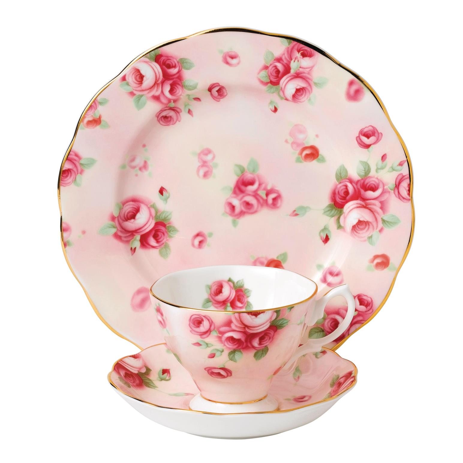 Royal Albert 100 Years Teaware Teacup, Saucer, Plate 1980