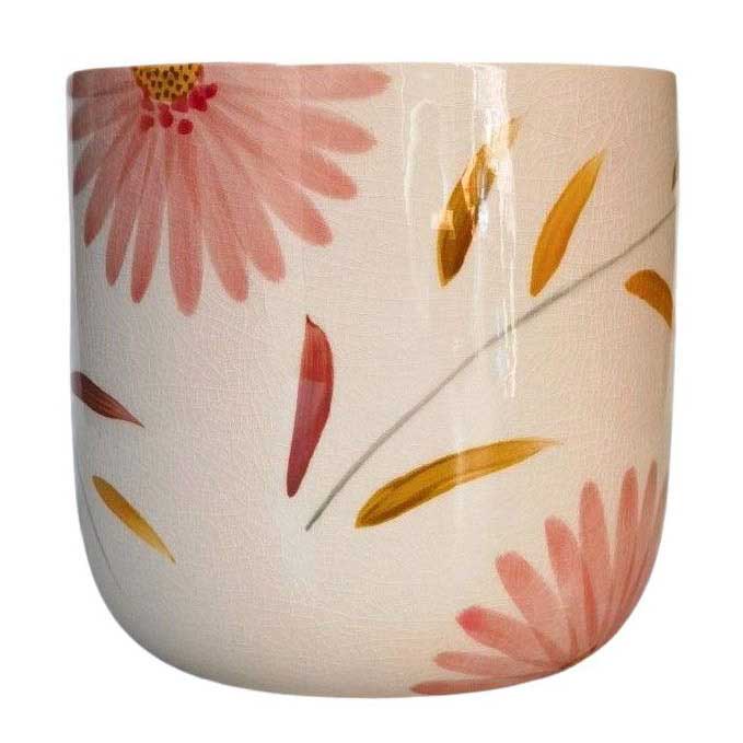 Urban Products Maxine Floral Planter Red & Yellow 20cm