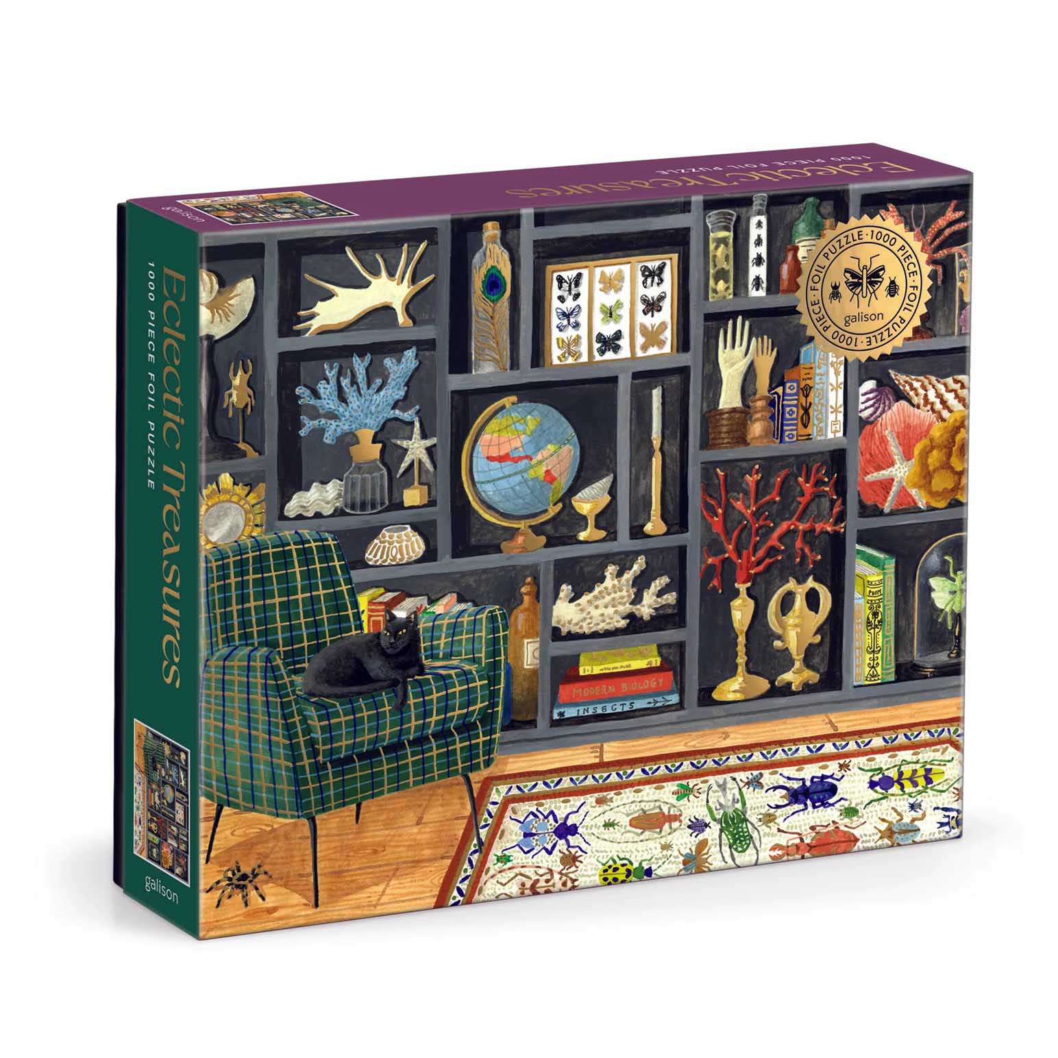 Galison Eclectic Treasures 1000 Piece Foil Puzzle