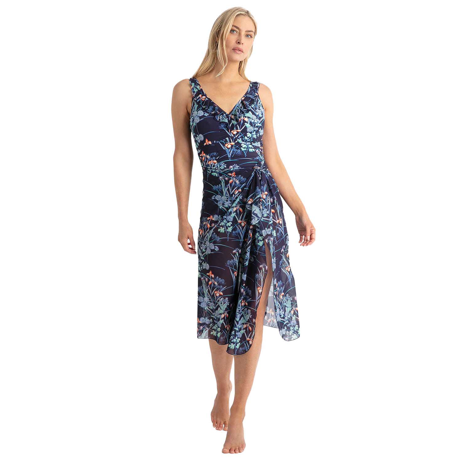 Jantzen Maja Midi Mesh Sarong Navy