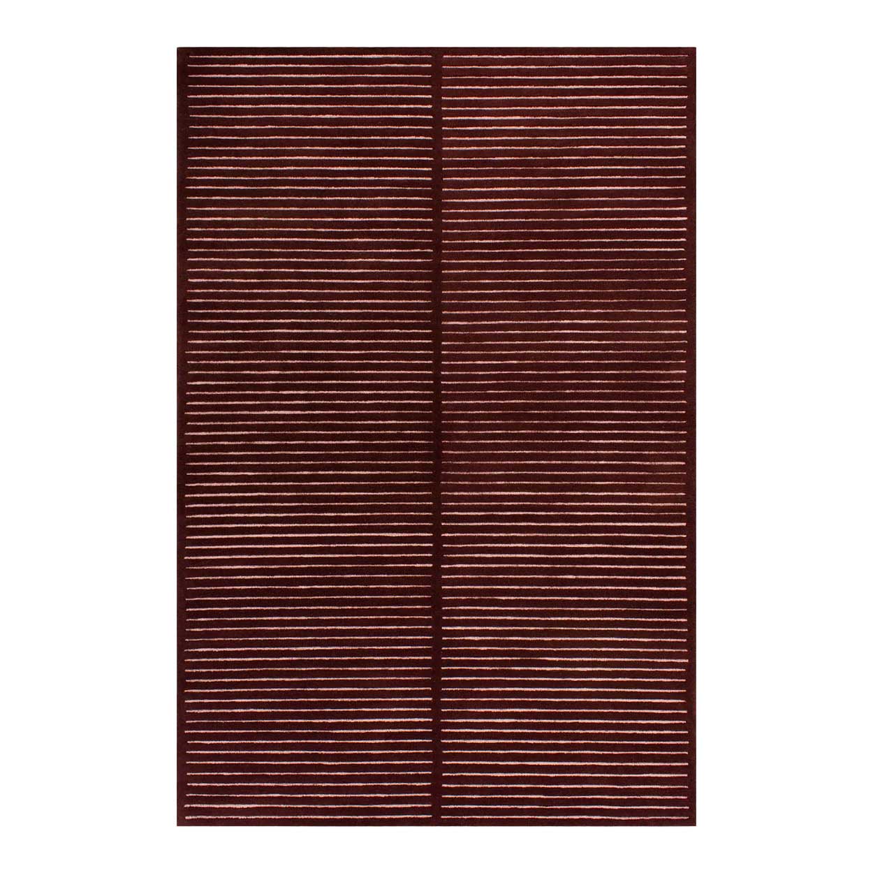 Baya Marlow 100% NZ Wool Floor Rug - Wine 200x300cm