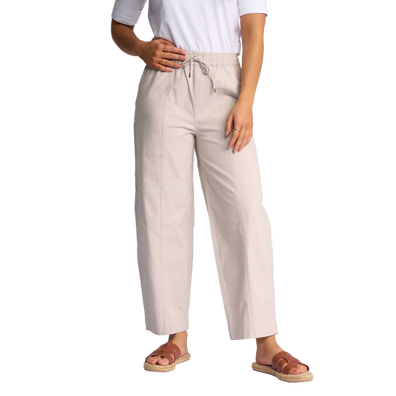 Vassalli Barrel Leg Ankle Grazer Pant
